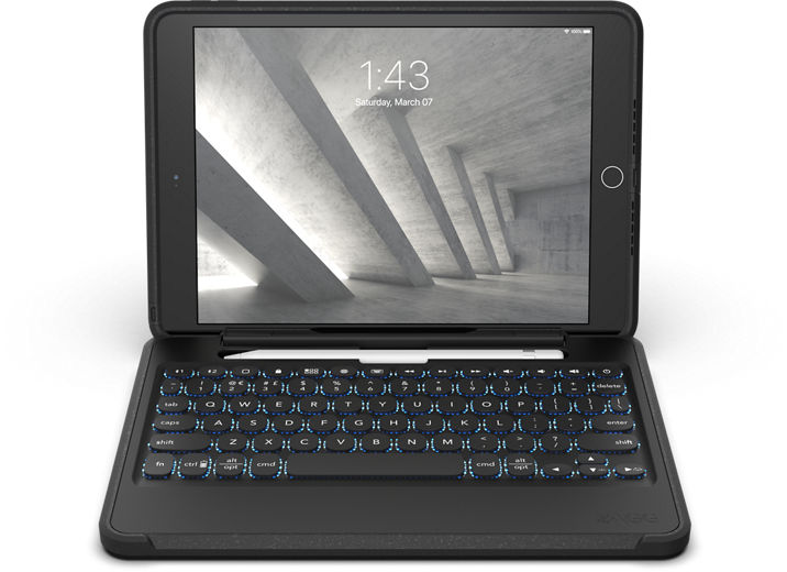 Zagg Rugged Book Wireless Keyboard And Case For Ipad 8th Generation Ipad 10 2 Ipad Air And Ipad Pro 10 5 Verizon