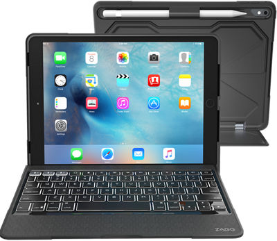 ZAGG Rugged Book Pro Keyboard Case for iPad Pro 9.7 Black Verizon Wireless