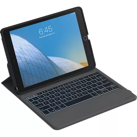 Estuche tipo billetera ZAGG Rugged Messenger con teclado para el iPad de 10.2" (9.ª, 8.ª y 7.ª gen.)