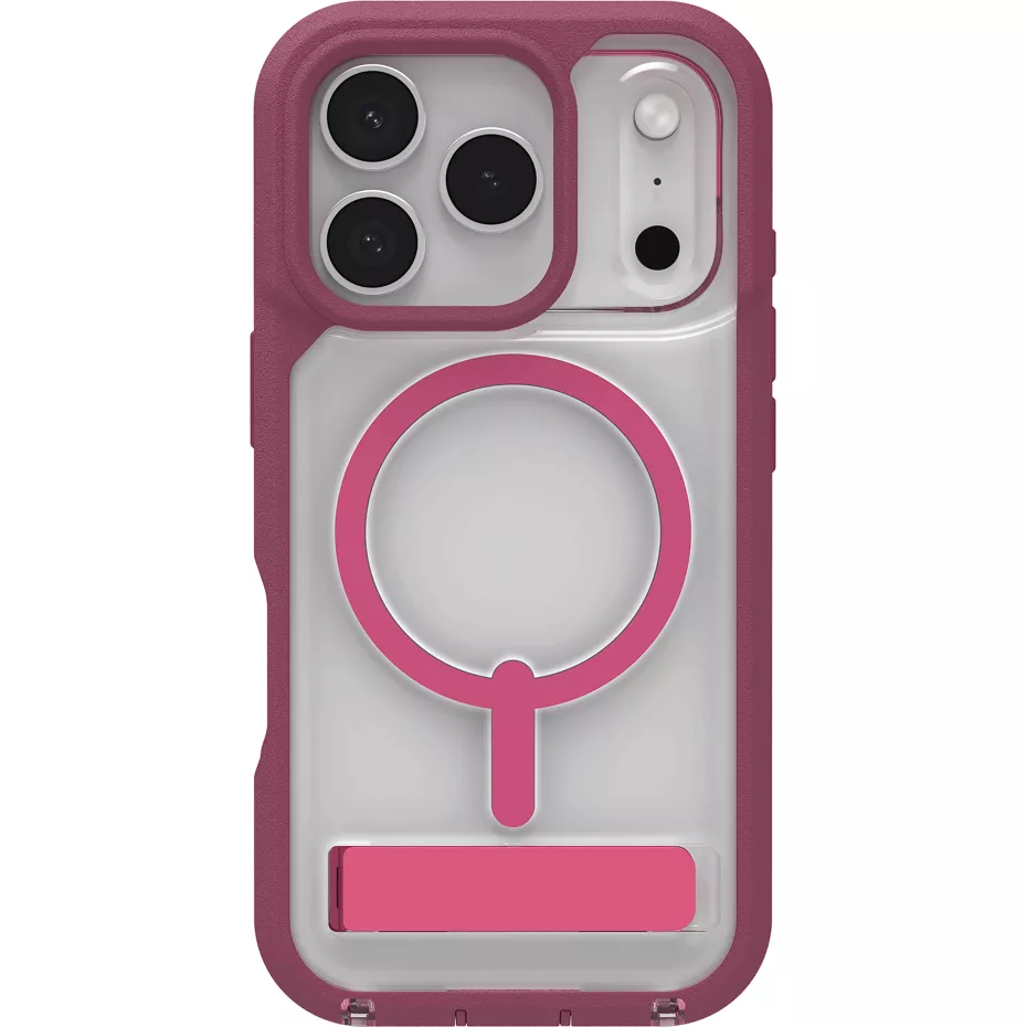 Zagg Rainier Clear Kickstand Case with MagSafe for iPhone 17 Pro - Black Cherry | Verizon