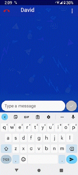 RTT call screen