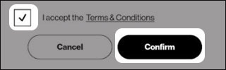 Accept and confirm
