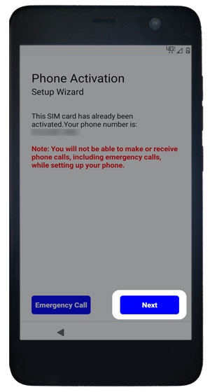 Phone activation