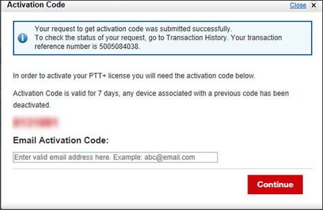 Enter the email address