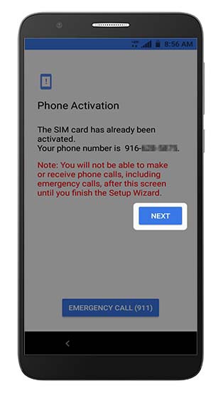 Phone activation