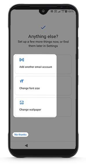 Additional setup options
