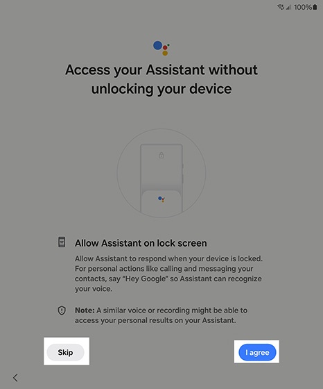 Unlock with Google Assistant