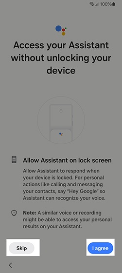 Access Google Assistant