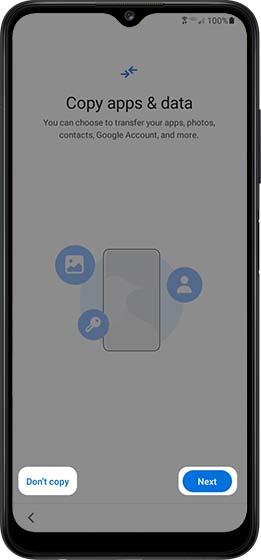 Copy apps & data