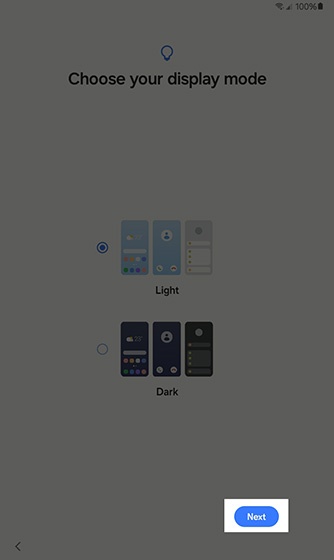 Taking care screen