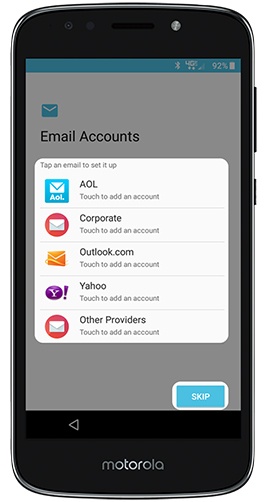 Add Personal email.