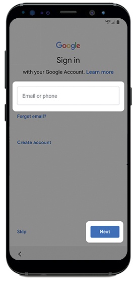 Sign in to your Gmail account