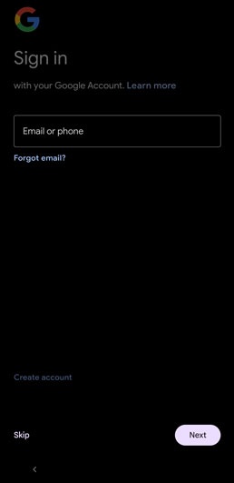 Gmail sign in