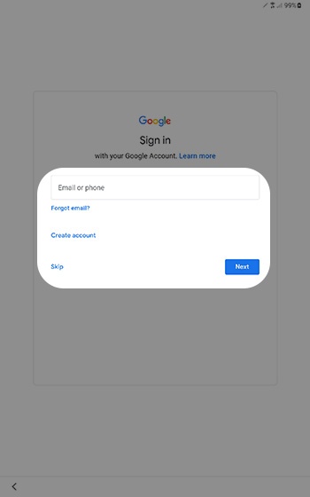 Google Sign in