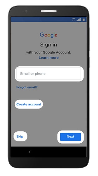 Google sign in