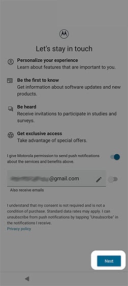 Motorola permissions