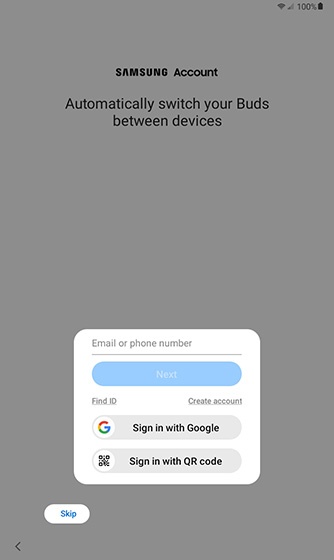 Samsung account