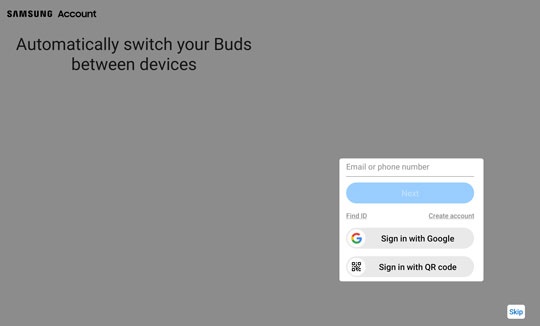Samsung account