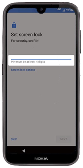 Set screen lock