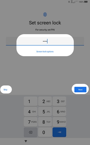 Set screen lock