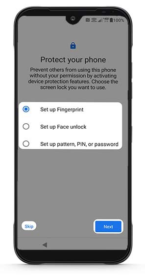 Set up Screen Lock