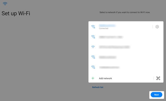 Set up Wi-Fi