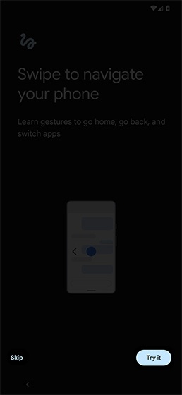 Swipe to navigate your phone