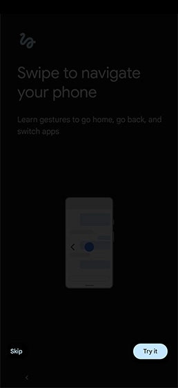 Swipe to navigate your phone