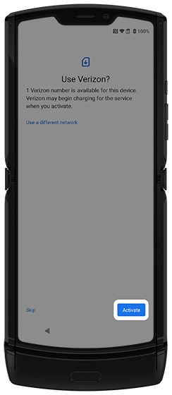 Motorola Razr Activate Set Up Device Verizon