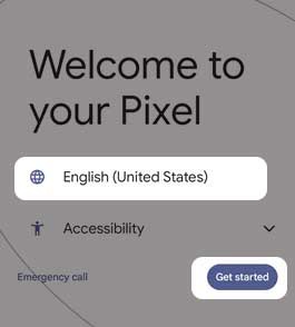 Select language