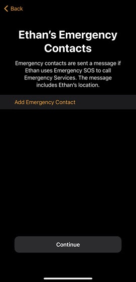 Emergency SOS
