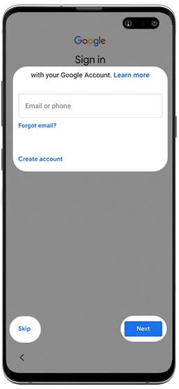 Add Google account