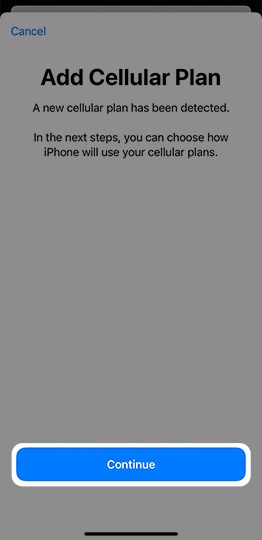 Add Cellular Plan
