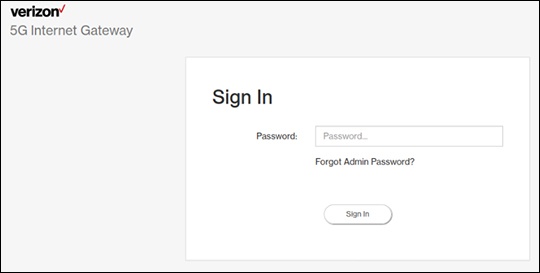 Admin sign in