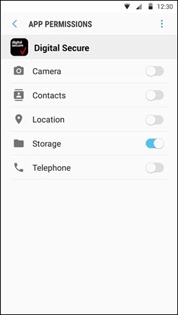 Allow Storage permissons