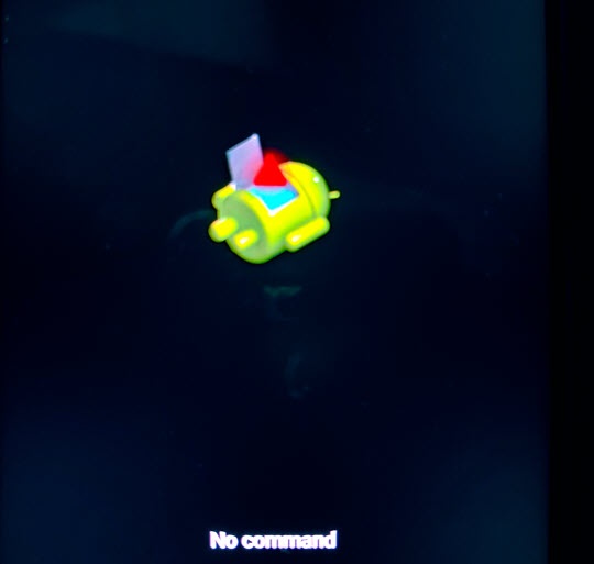 Android Recovery no command screen