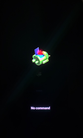Android Recovery Screen With No Command