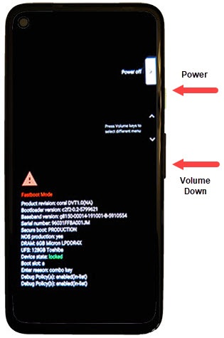 Android Recovery Screen
