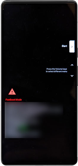 Android Recovery Screen