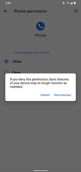 App Permissions Screen