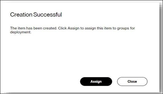 Assign to Group prompt