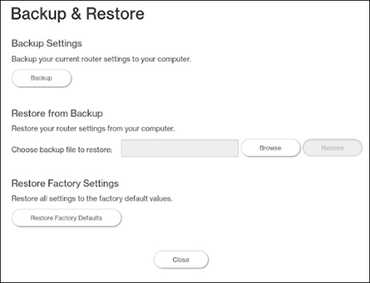 Backup and Restore