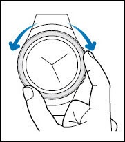 Turn the bezel