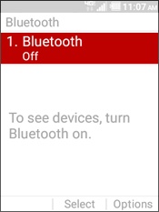 Bluetooth screen