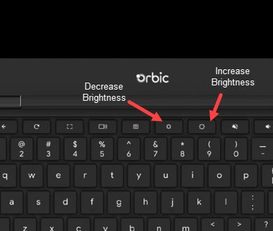 Brightness icons