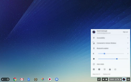 Brightness slider