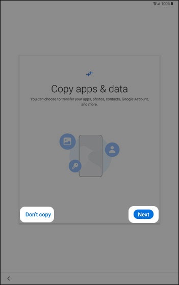 Copy apps & data