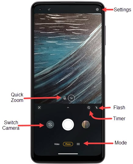 Camera home screen