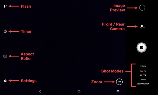 Camera options