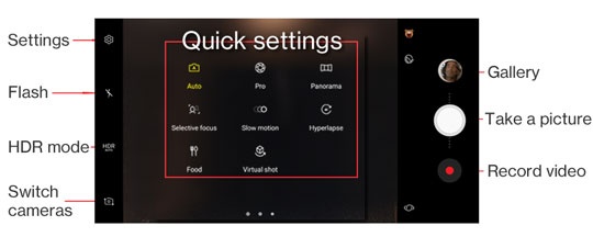 Select a Camera Option